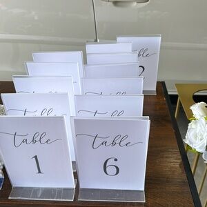 Table numbers!